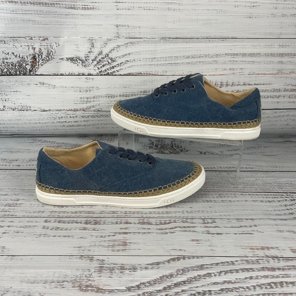 UGG Eyan II Denim Blue Canvas Womens Sz 8.5 Espadrille Sneakers